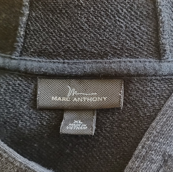 Marc Anthony Men's quarter button hooded sweatshirt - XL - Picture 3 of 7
